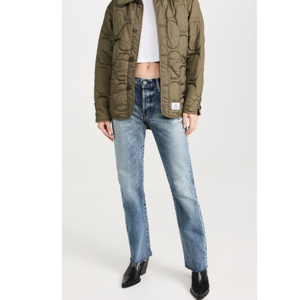 Moussy Sundown Straight Denim Blue Jeans NWT Size 26